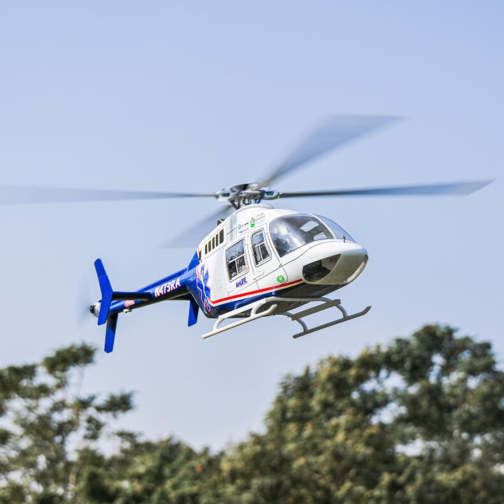 FLYWING BELL-407 2.4G 6CH 470-Class Quick-Release 4-Rotor Scale RC Helicopter Model with ACE Flight Controller, GPS Positioning & Left/Right-Hand Control RTF 