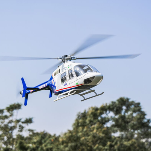 FLYWING BELL-407 2.4G 6CH 470-Class Quick-Release 4-Rotor Scale RC Helicopter Model with ACE Flight Controller, GPS Positioning & Left/Right-Hand Control RTF 