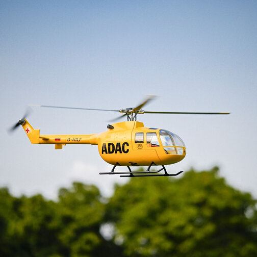 FLYWING BO105 2.4G 6CH 470-Class Quik-Release 4-Rotor Scale RC Military Helicopter Model with ACE Flight Controller, GPS Positioning & Left/Right-Hand Control (RTF Version) 