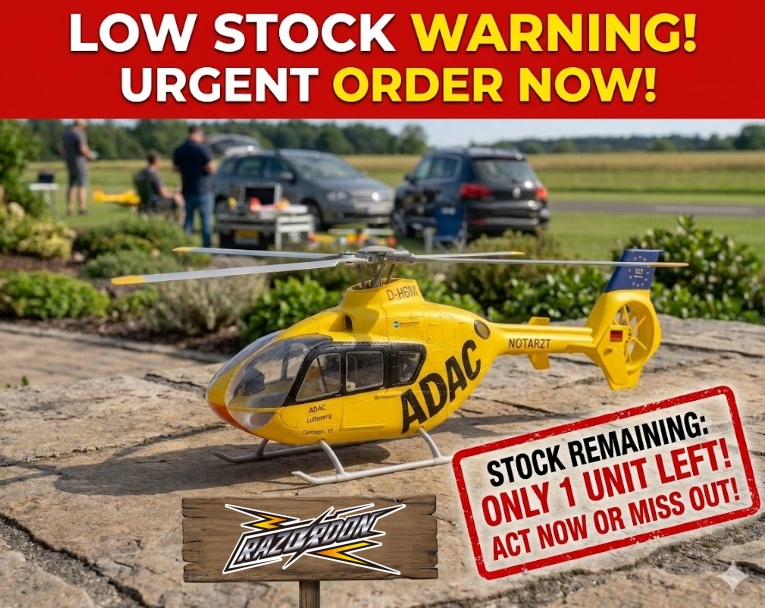 FLYWING EC135 470-Scale RC Helicopter 2.4G 6CH Scale Military Model with Quick-Detach 4-Blade Rotor ACE Flight Controller GPS Positioning(MODE1/MODE2 Switchable) 